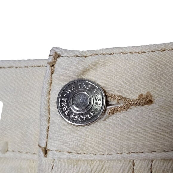 Free People High Rise Distressed Denim Shorts 'Loving Good Vibration  Women 30 - Picture 10 of 16